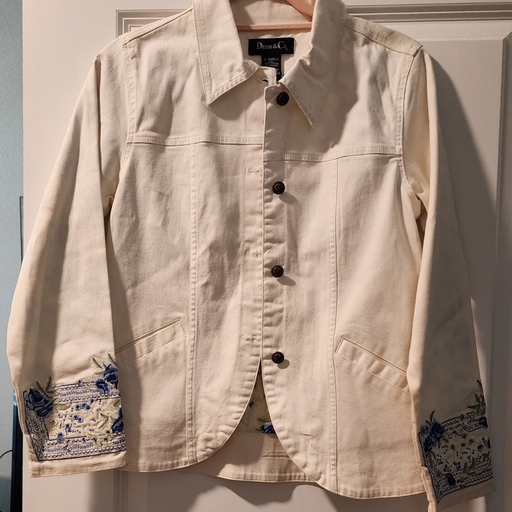 Denim & Co. Floral Blouse